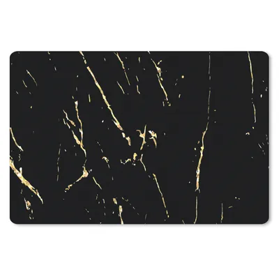 Produktbild von MuchoWow® Mauspad Mousepad Marmor - Schwarz - Gold - Luxus 27x18 cm - Mousepads - Maus Mat - Pad - Mausunterlage