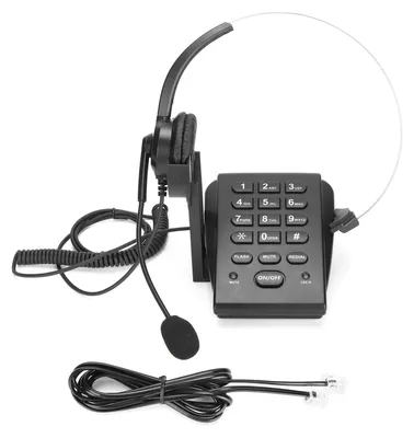 Obrázek produktu pro HT700: Kabelové telefonní přístroj s handsfree sluchátkou, všesměrová mikrofonní souprava pro call centra, vhodná pro domácí kancelář