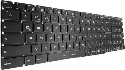 Produktbild von DEUTSCHE-Tastatur Keyboard Schwarz kompatibel für MSI GP75 Leopard 9SD-460