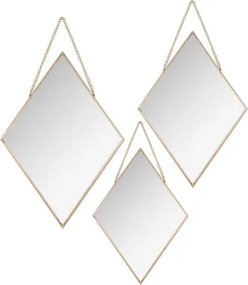 Produktbild von Eazy Living 3er Set Wandspiegel Mylia Gold