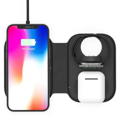 Productafbeelding van DrPhone PowerMag2 3-in-1 Magnetische Draadloze Oplader – 15W Snellader -