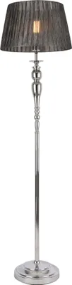 Zdjęcie produktu dla Lampa podłogowa 151cm lampa podłogowa lampa podłogowa metal chrom/szary [lux.pro]