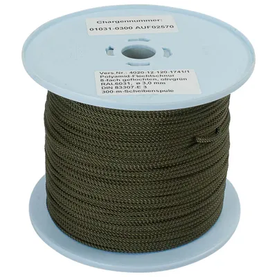 Obrázok produktu pre Polyamidové lano Dönges, 3 mm, 300 m, olivovo zelené (4020-0003) (návin 300 metrov)