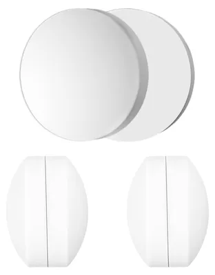 Image de Lot de 3 poids pour rideau de douche, couleur blanche