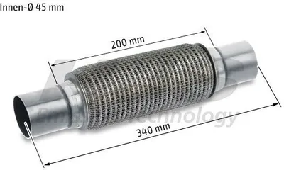 Produktbild von HJS 83 00 8593 Flexrohr Abgasanlage Auspuffrohr für VW Golf IV Schrägheck (1J1) POLO (9N) für OPEL Corsa D Schrägheck (S07) Corsa C Schrägheck (X01)