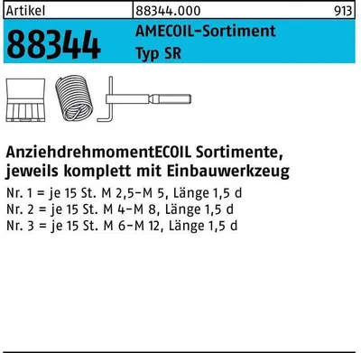 Produktbild von Gewindereparatursortiment R 88344 SR Nr.2 Stahl