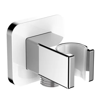 Immagine prodotto di Omnires  8815CRB Soffione doccia con supporto, bianco cromato