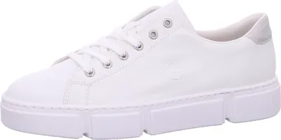 Produktbild von Rieker Damen Sneaker Schnürschuh Plateau N59W1, Größe:40 EU, Farbe:Weiß