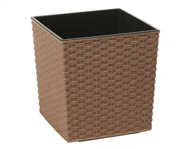 Obrázek produktu pro Obal na květináč JUKA RATTAN ECO plastový 30x30x31cm