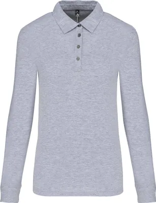 Produktbild von Kariban Langarm-Polohemd für Damen aus Jersey