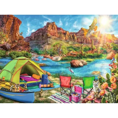 Produktbild von RAVENSBURGER Puzzle Camping im Canyon 1500 Teile