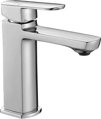 Produktbild von Design Waschtischarmatur chrom stehend mit Stöpsel