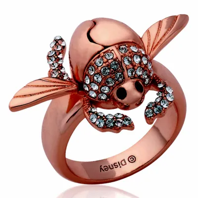 Immagine prodotto di Goebel Aladdin Gold Scarabäus Ring, Disney, Käfer Ring, Schmuck, Rotgold, 14 Karat, Größe 7, 12101661
