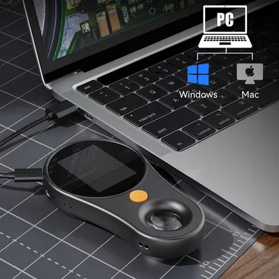 Image de Loupe numérique, loupe électronique, éclairage LED, écran HD IPS, grossissement 500x, PC