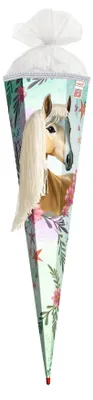 Image de ROTH 678921 ROTH Schultüte "Pferd Bella", eckig, 850 mm, mit Wollmähne