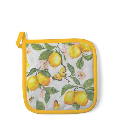 Imagen del producto de Ambiente. Limones frescos. Paños de cocina blancos de 20x20 cm