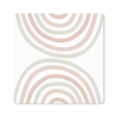 Produktbild von MuchoWow® Mauspad Mousepad Regenbogen - Design - Pastell 30x30 cm - Mousepads - Maus Mat - Pad - Mausunterlage - Gaming