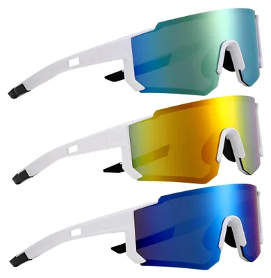 Produktbild von 3 Stück Sportbrille Herren UV 400 für verschiedene Aktivitäten