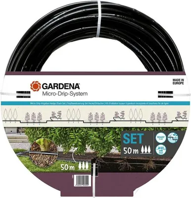 Productafbeelding van GARDENA Startset, 50 meter druppelbuis, einddopjes, irrigatieset voor potplanten en borders