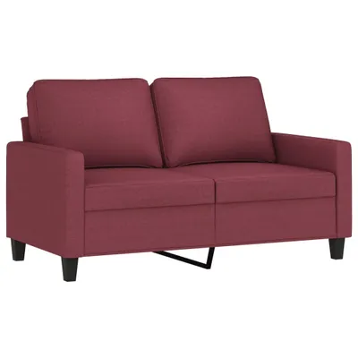Produktbild von 2-Sitzer-Sofa Weinrot 120 cm Stoff