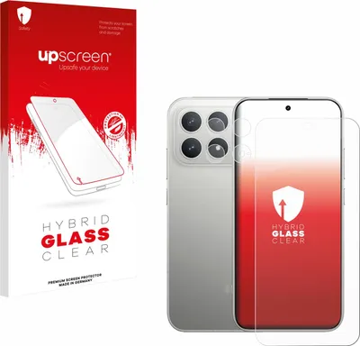 Produktbild von upscreen Schutzglas für Xiaomi Poco F8 Pro (Display+Kamera) Schutzfolie Panzer Folie Glas Display Schutz klar