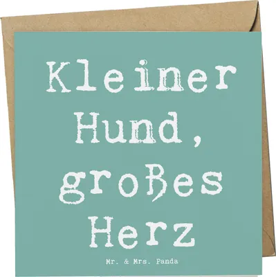 Produktbild von Mr. & Mrs. Panda Glückwunschkarte Spruch Chihuahua Liebe - Meeresbrise - Geschenk, Hundesprüche, anlasskarte, soziale Hunde, Hunderassen, doppelkarte, Kleiner Hund