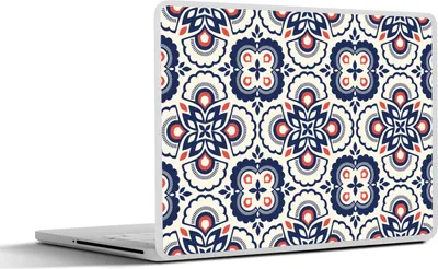 Produktbild von MuchoWow® Laptop Aufkleber Sticker Cover Blumen - Retro - Design 25x18 cm - Laptop-Deko