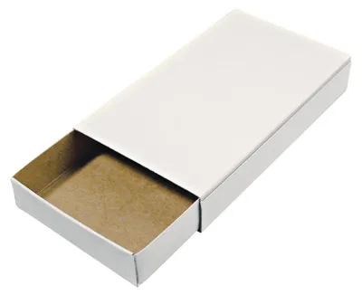 Productafbeelding van Hobby 8147000 luciferdozen - Groot - Blanco - Leeg - Wit - 12 kartonnen dozen voor knutselen en decoreren