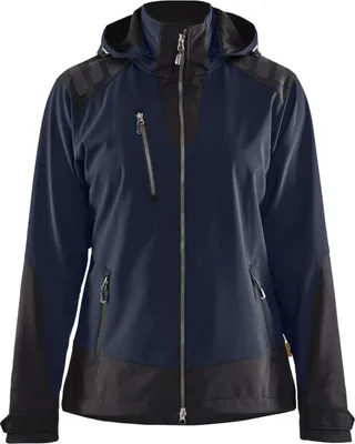 Produktbild von Blakläder® Damen Softshell Jacke 4719 2513 in div. Farben, Farbe:dunkel marineblau/schwarz, Größe:M