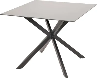Produktbild von Tisch - 90x90 cm - Aluminium - Beschichtetes Glas