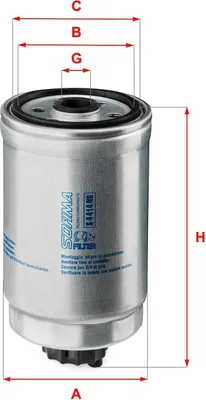 Produktbild von Kraftstofffilter SOFIMA S 4414 NR für VW PASSAT Variant (3B6) Filtereinsatz