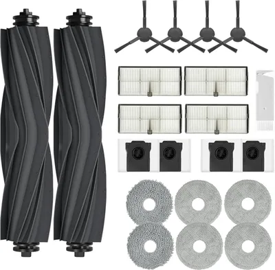Produktbild von Zubehör für Dreame L10s Pro Ultra Heat/ L10s Ultra Gen2/ L40 Ultra AE/ X30 Ultra/Mova E30,Wischpads X6,Staubbeutel X4,Filter X4,Hauptbürsten X2,Seitenbürsten X4 Ersatzteile