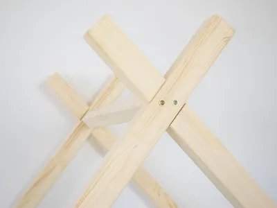 Produktbild von Kinderhausbett TAHUKA in Tipi-Form 80x180 cm Unlackiert