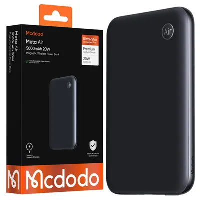 Produktbild von Mcdodo Powerbank, MagSafe, 5000 mAh, für Smartphones, Schnellladung, Schwarz, USB-C