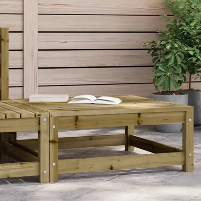 Produktbild von Design Gartenhocker 70x70x30 cm Kiefernholz Imprägniert, Gartensofas 2024 Neu