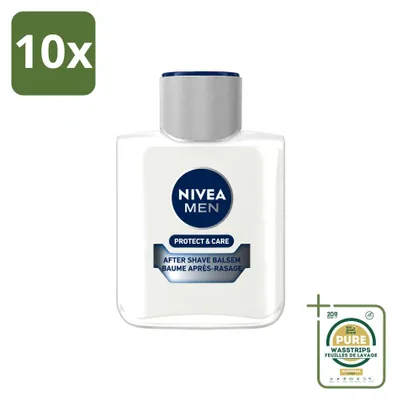 Zdjęcie produktu dla 10 sztuk balsamu po goleniu NIVEA MEN Protect & Care - 100 ml - zestaw ekonomiczny