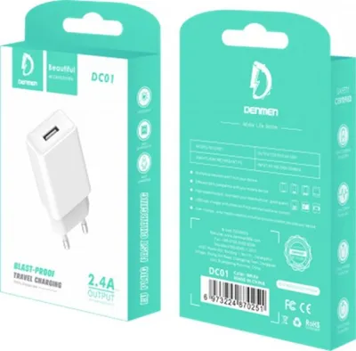 Obrázek produktu pro Denmen DC01 Nabíječka 1x USB-A 2,4 A (29376)