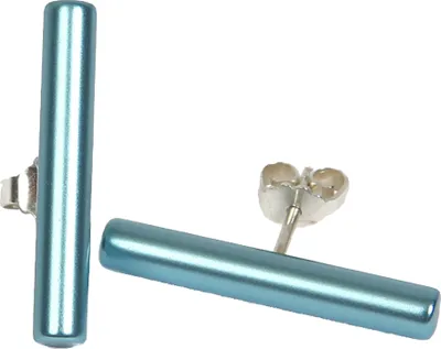 Produktbild von DeMarie Ohrringe Metall 2,5cm hellblau ohne 144020035