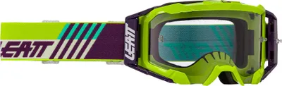 Immagine prodotto di Maschera motocross LEATT Velocity 5.5 Cryztal Lime giallo lente viola 75%