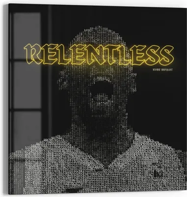 Produktbild von DEQOART Glasbild Echtglas 30x30 cm 'Basketballlegende' Wandbild Bild modern Deko