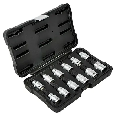 Produktbild von JBM D.54164 Innenvielzahn Steckschlüssel 1/2 Zoll 12-teilig