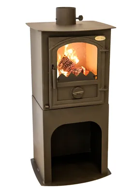 Produktbild von Kaminofen 1 Stand mit Gusstür, 7,7kW, 510 x 430 x 1059 mm