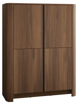 Produktbild von MIRJAN24 Kombikommode Bari K103, Kommode mit vier Drehtüren (Farbe: Nuss Warmia)