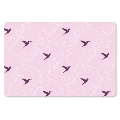 Produktbild von MuchoWow® Mauspad Mousepad Vogel - Muster - Rosa 27x18 cm - Mousepads - Maus Mat - Pad - Mausunterlage - Büroartikel - Desk Matten