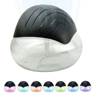 Produktbild von Luftreiniger & Luftbefeuchter , 360° Wasserreinigung, 1,8L Tank, ultraleise <36dB, LED-Ambiente, einfach zu reinigen, Schwarz