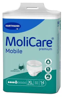Produktbild von Molicare Premium Mobile 5 Tropfen Gr.XL 4X14 St