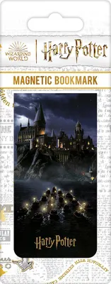Image de Harry Potter - Château de Poudlard - marque-page magnétique - 9 x 4,5 cm