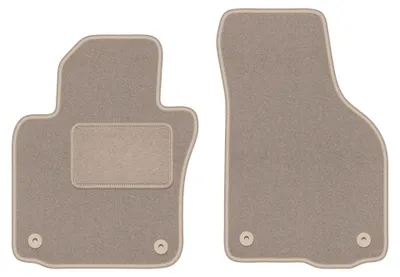 Immagine prodotto di Tappetini anteriori in moquette per Skoda Octavia II 2004-2013 (station wagon/liftback) – 2 pezzi, beige, su misura – Wielganizator LUX