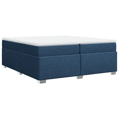 Produktbild von Boxspringbett mit Matratze Blau 200x200 cm Stoff