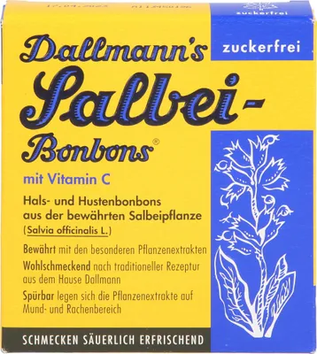 Produktbild von Dallmann's Salbei Bonbons zuckerfrei 20 St